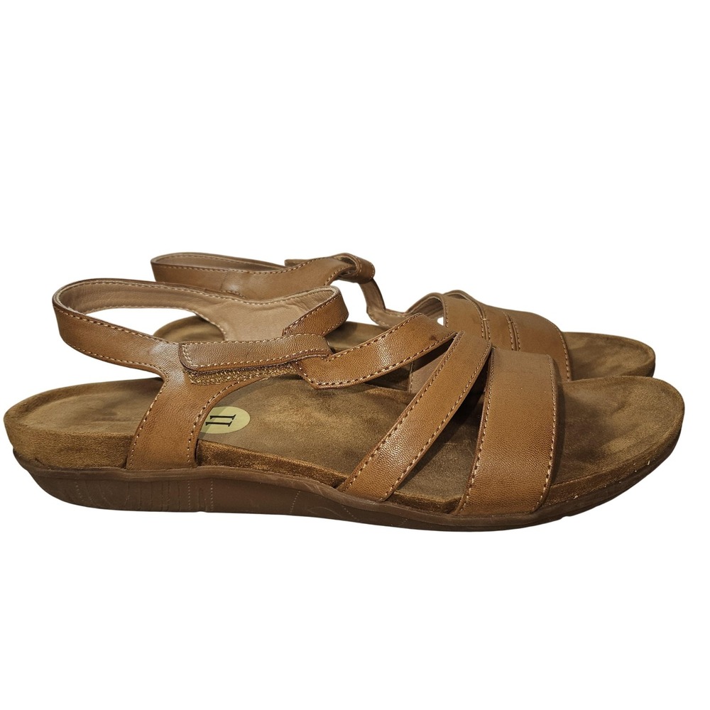 Baretraps Sandals Womens Size 11 Brown Strappy Wedge‎ Slingback Comfort Shoes
